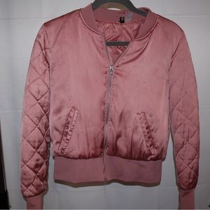 Pink bomber jacket